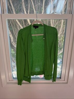Green Women's Cardigan Sweater